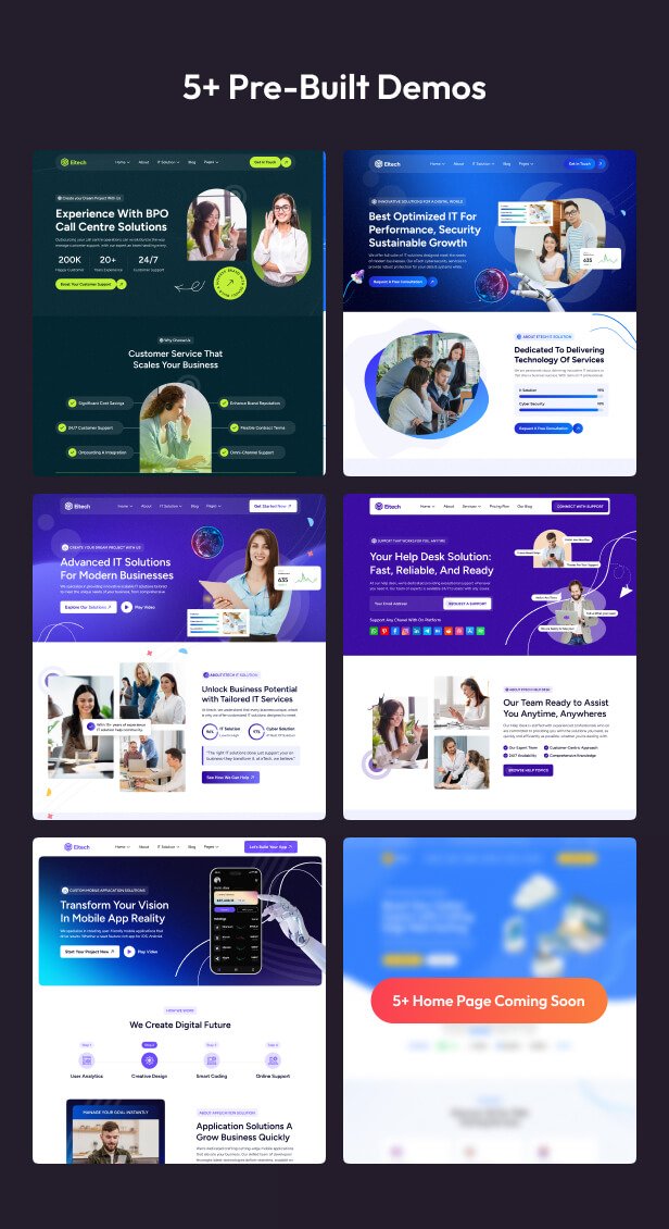 Eitech - IT Solutions & Technology Startup React Template