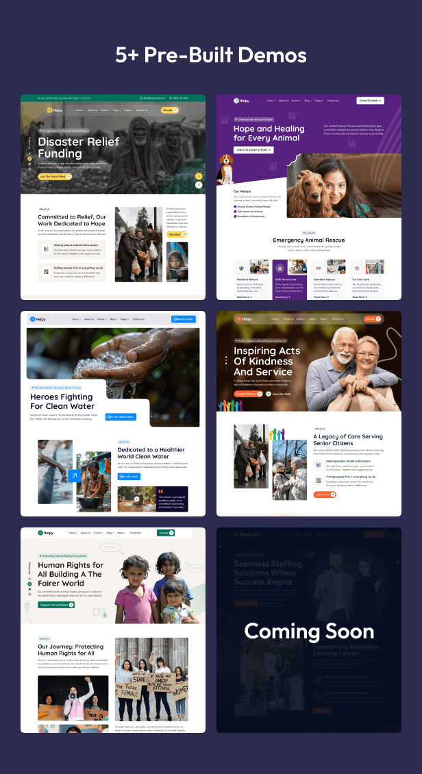 Helpy- Charity And Fundraising  Next.js Template