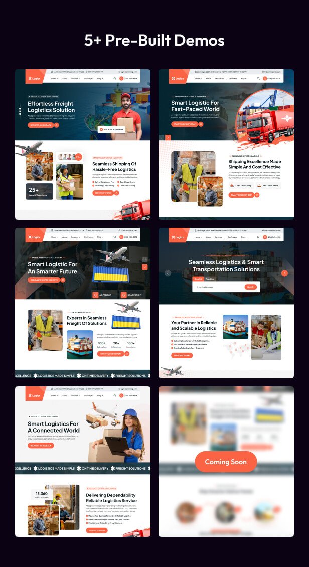 Logicx - Logistics And Transportation HTML Template
