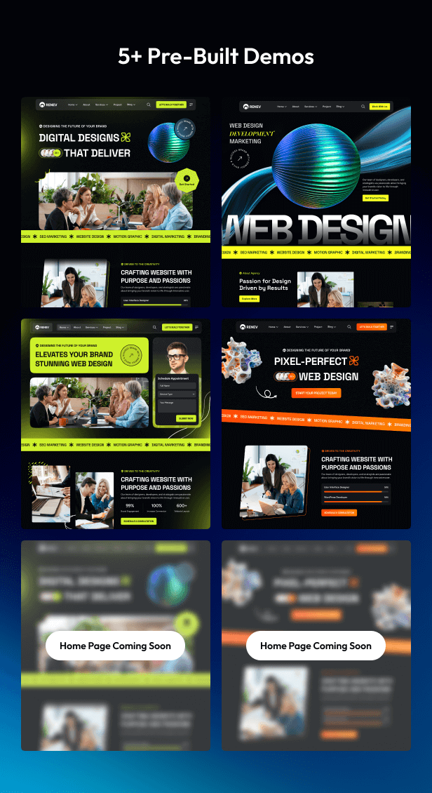 Renev - Modern Creative Digital Agency React Template