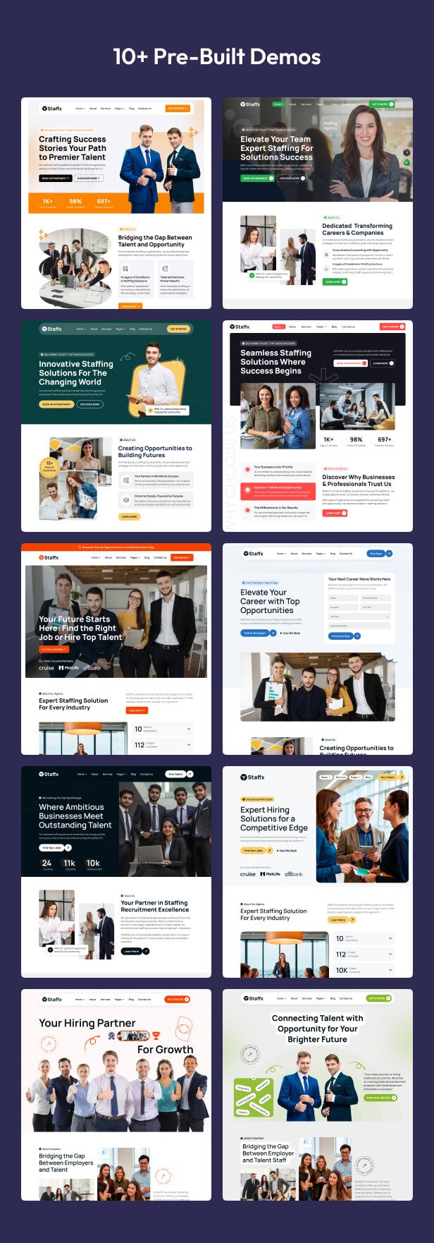 Staffx - Staffing & Recruiting Agency HTML Template