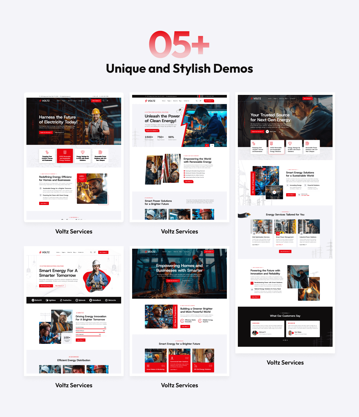 Voltz - Power and Electricity HTML Template
